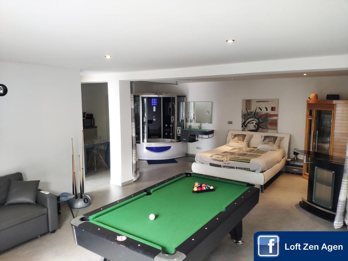 Loft Zen Spa Balneo Parking Gratuit Sauna Hammam Billard Agén Exterior foto